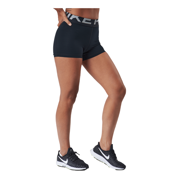Nike Pro Dri-fit Women's 3" Gr Black/black/white