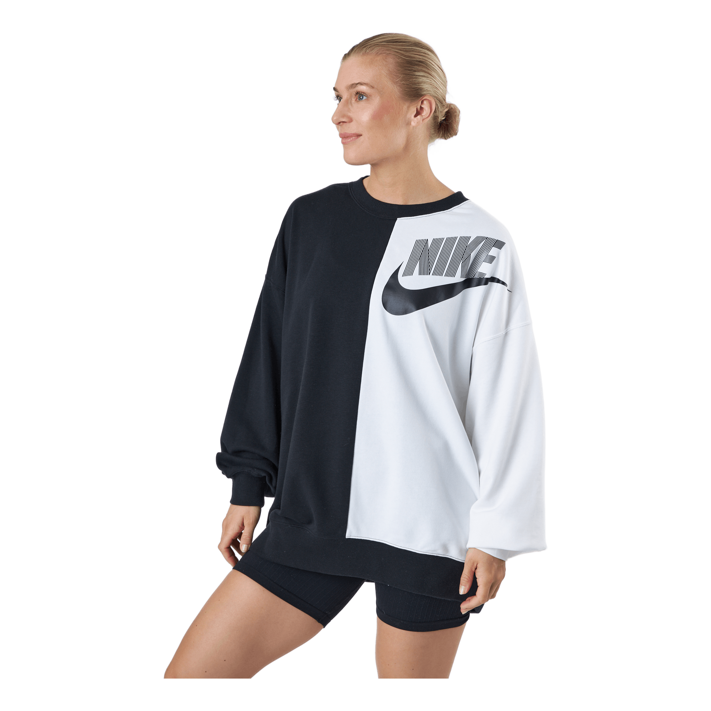 Black and white nike sweatshirt shop