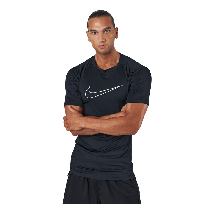 Pro Dri-FIT Men's Tight Fit Short-Sleeve Top BLACK/WHITE