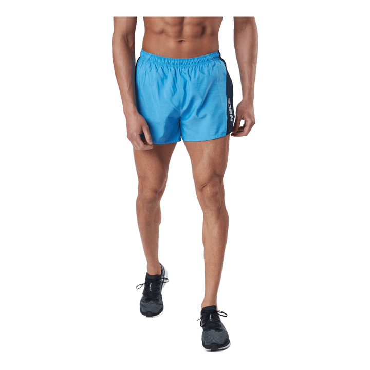 Nike Dri-fit Heritage Men's 4" Lt Photo Blue/htr/dark Obsidia