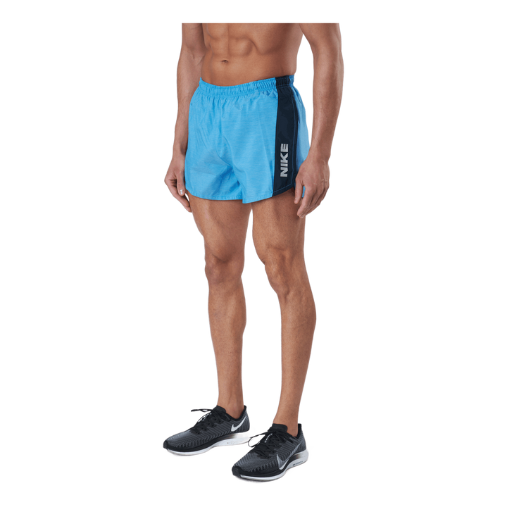 Nike Dri-fit Heritage Men's 4" Lt Photo Blue/htr/dark Obsidia