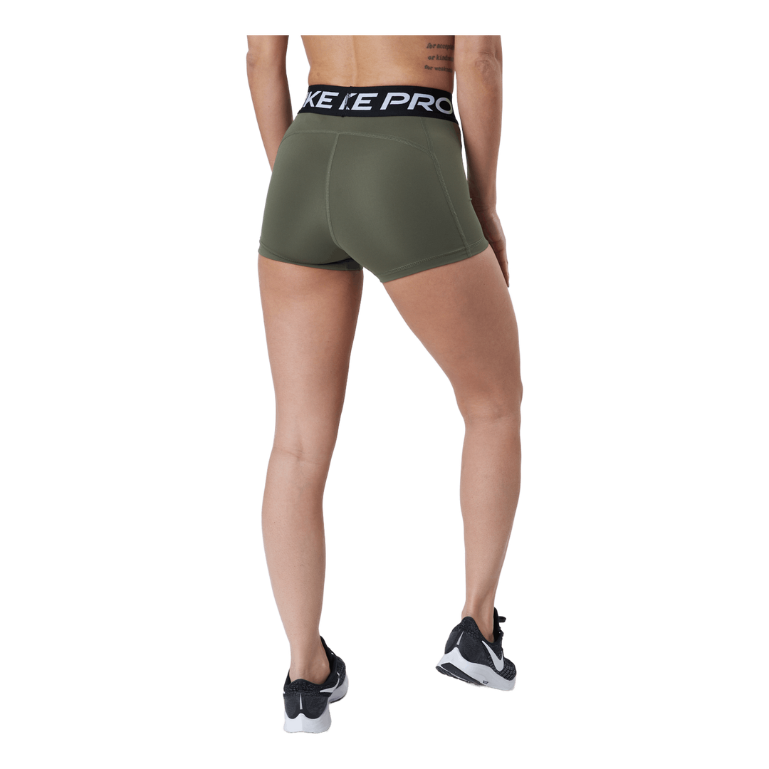 Nike Pro Women's 3" Shorts Medium Olive/black/black
