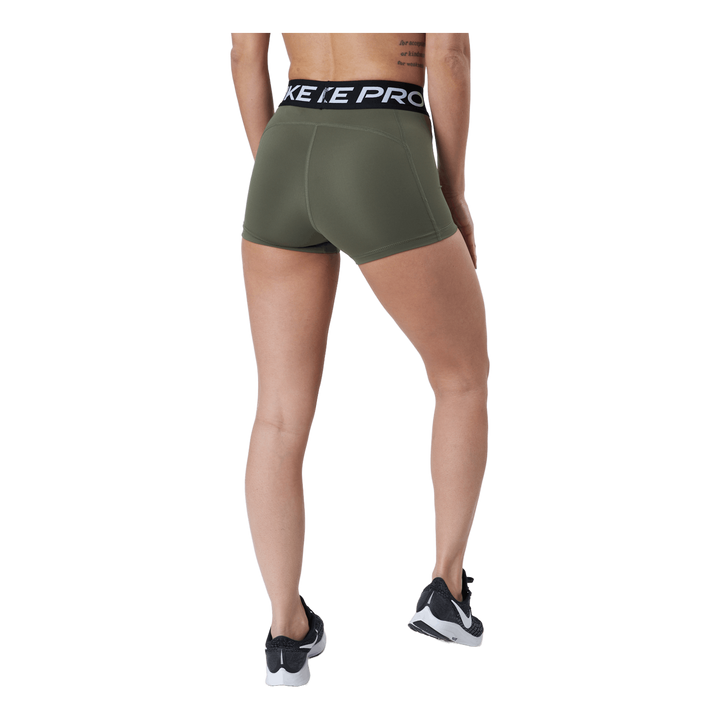 Nike Pro Women's 3" Shorts Medium Olive/black/black