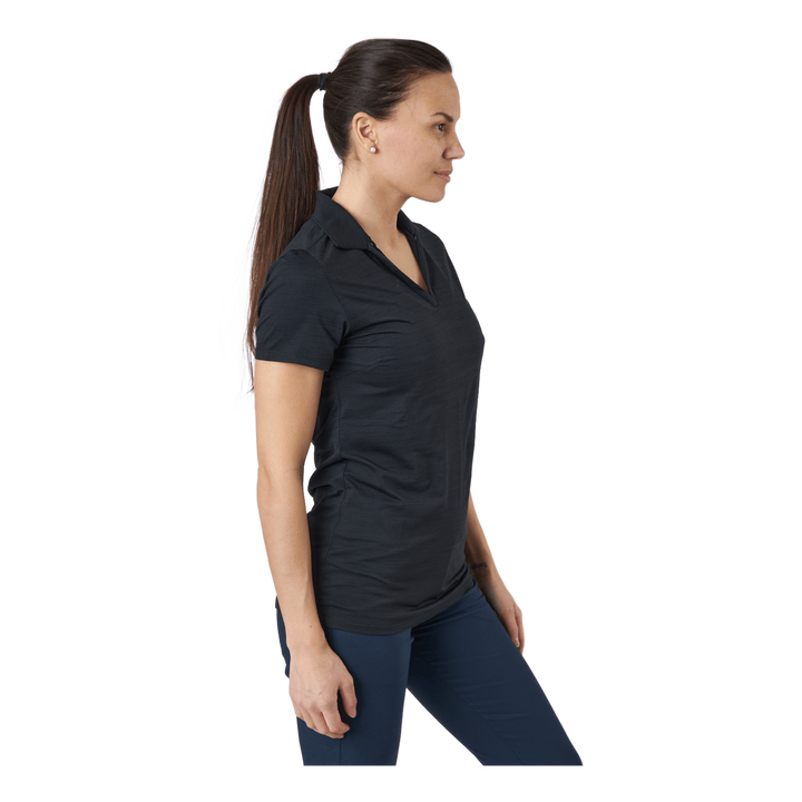 W Cloudspun Coast Polo Puma Black Heather