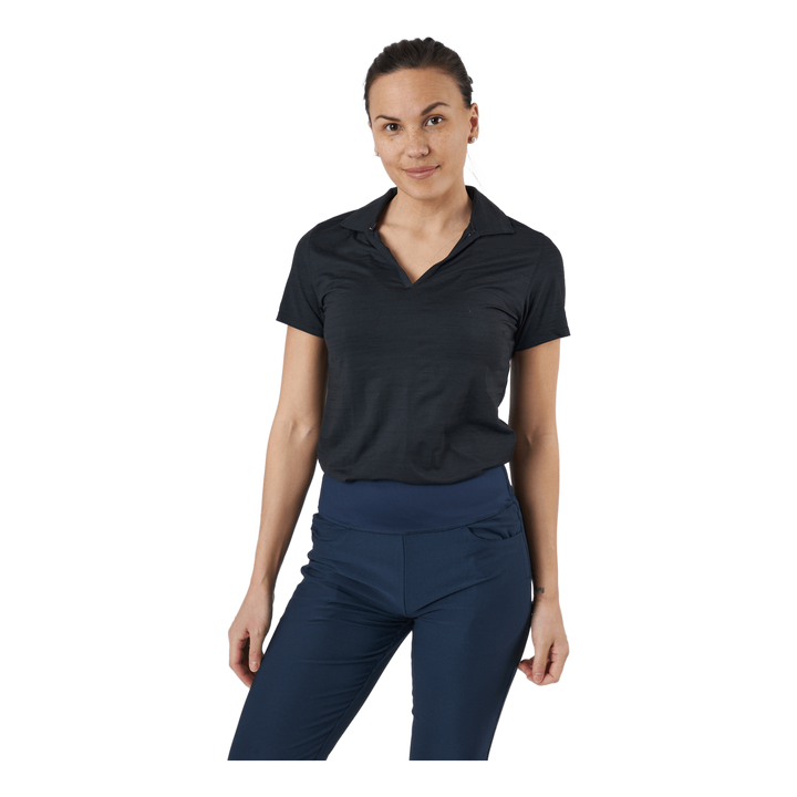 W Cloudspun Coast Polo Puma Black Heather