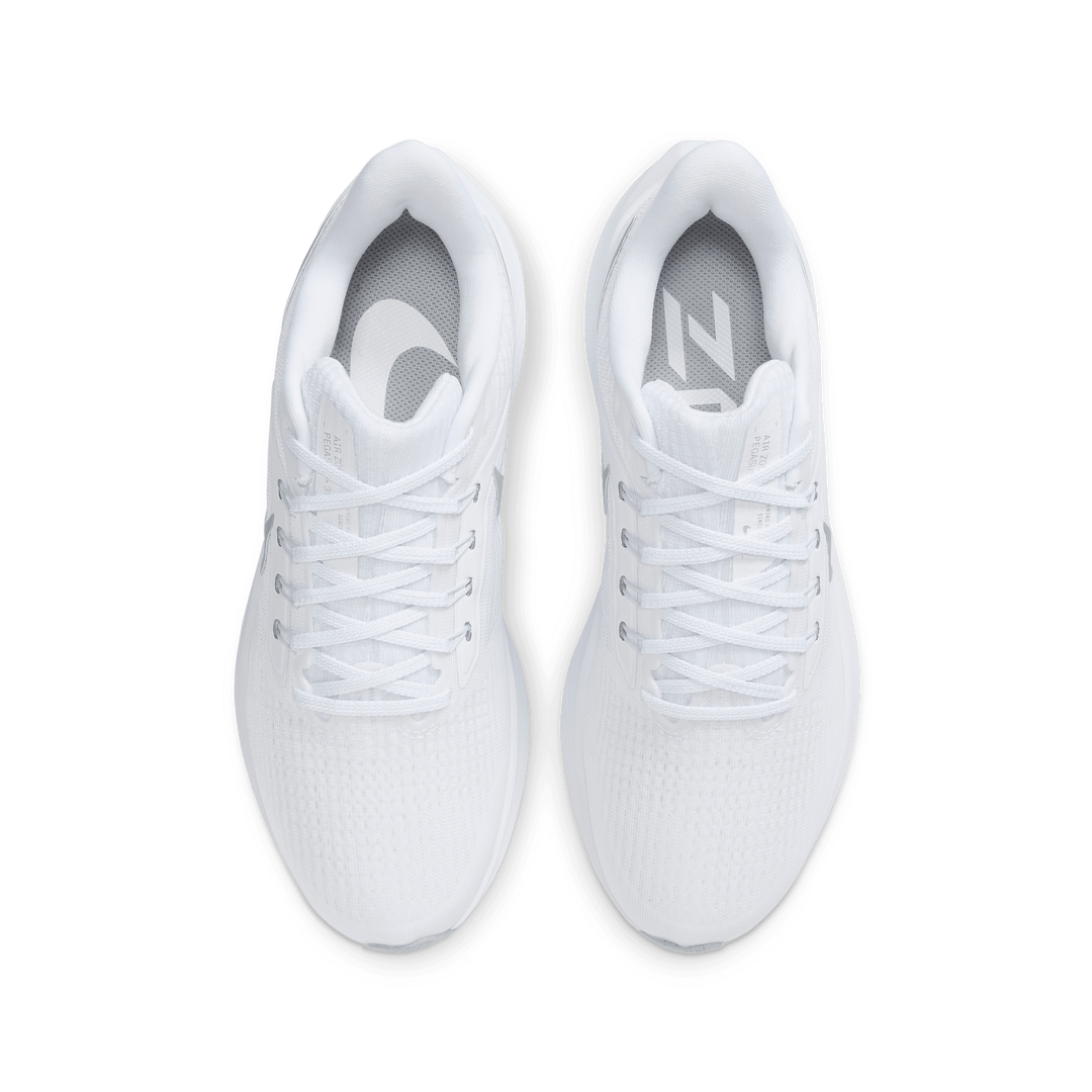 Air Zoom Pegasus 39 Women's Road Running Shoes WHITE/METALLIC SILVER-PURE PLATINUM