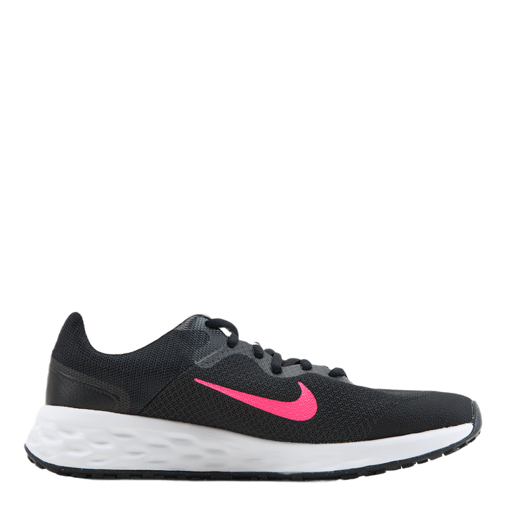 Revolution 6 Big Kids' Road Running Shoes BLACK/HYPER PINK-PINK FOAM