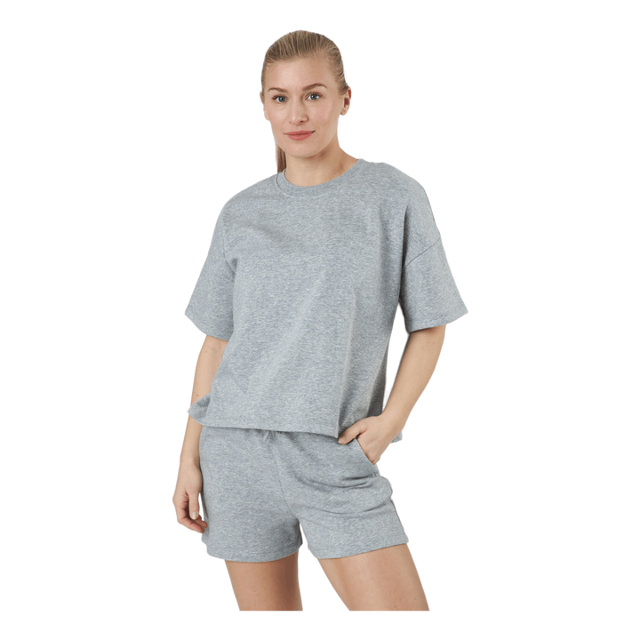 Pcchilli Summer 2/4 Loose Swea Light Grey Melange