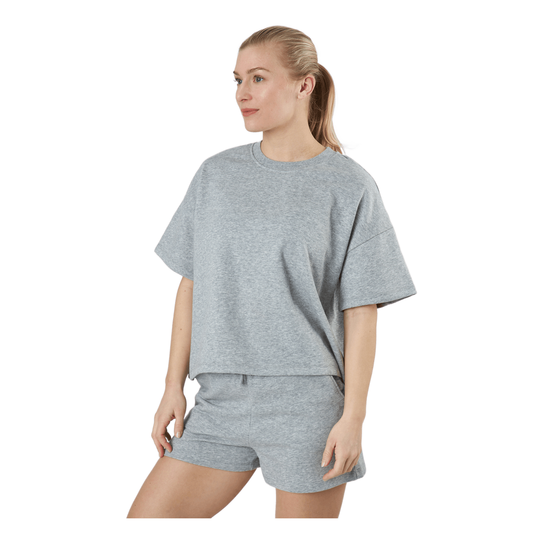 Pcchilli Summer 2/4 Loose Swea Light Grey Melange