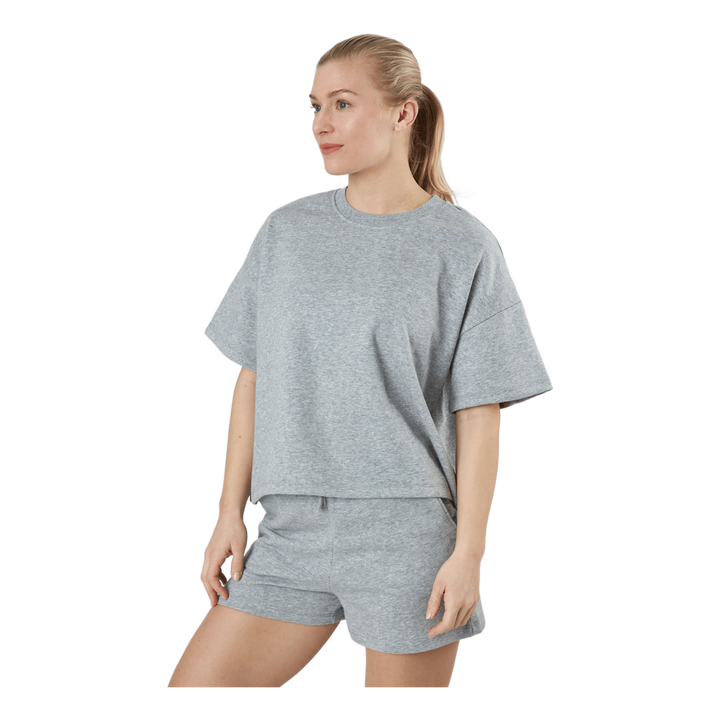Pcchilli Summer 2/4 Loose Swea Light Grey Melange