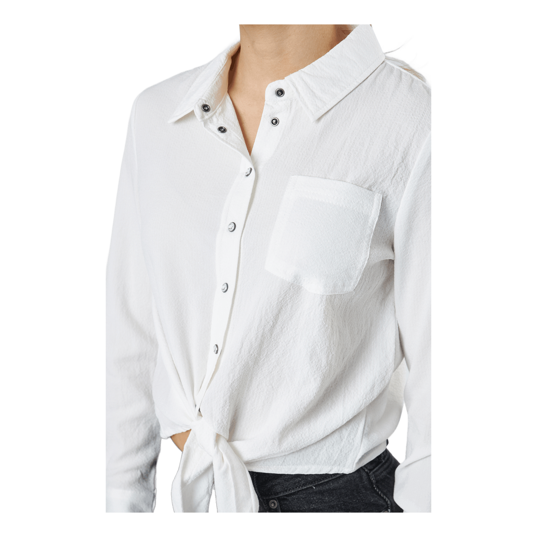 Onllecey Ls Knot Shirt Noos Cloud Dancer