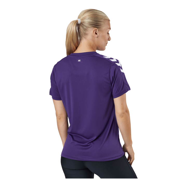 Hmlcore Xk Poly Jersey S/s Wom Acai/white