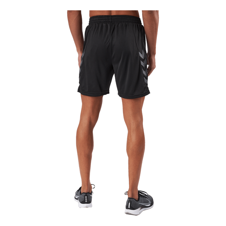 Hmlongrid Poly Shorts Jet Black/forged Iron