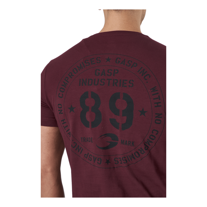 89 Classic Tap Tee Maroon