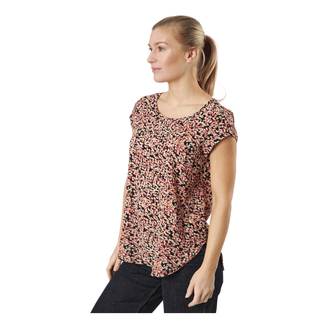 Onlvic Ss Aop Top Ptm Black