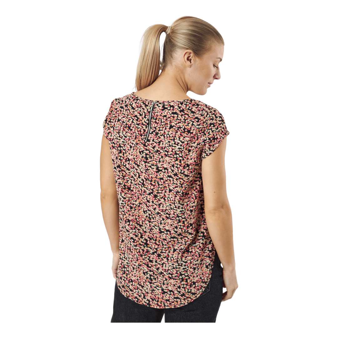 Onlvic Ss Aop Top Ptm Black