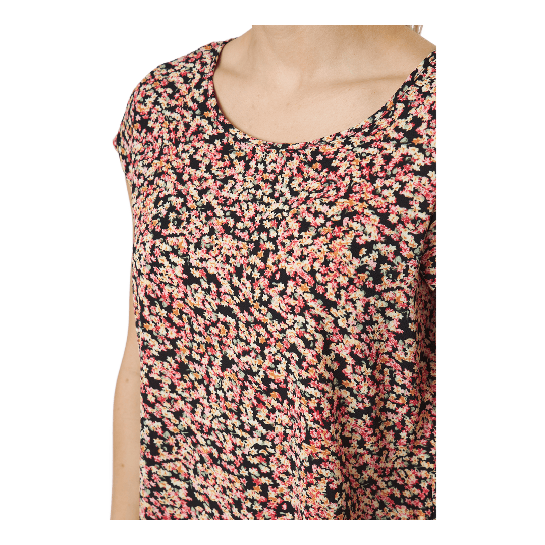 Onlvic Ss Aop Top Ptm Black