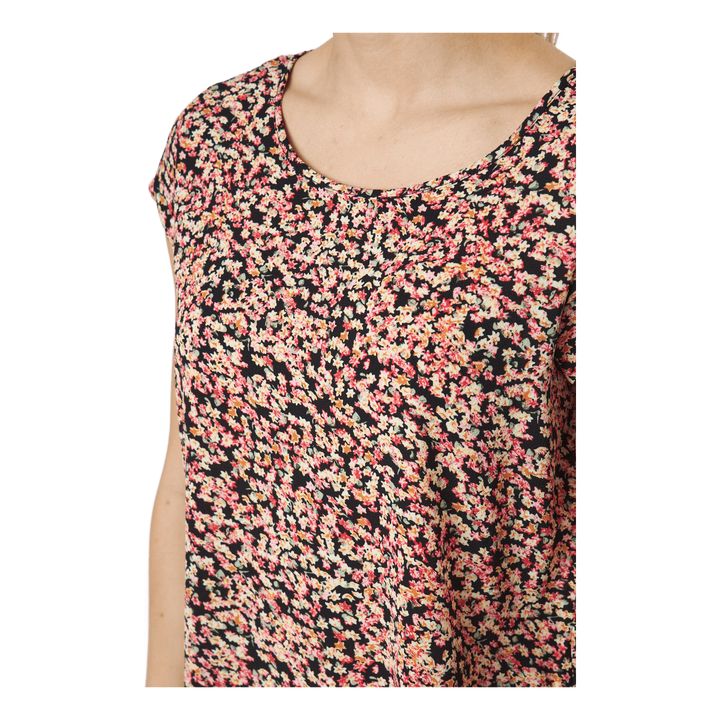 Onlvic Ss Aop Top Ptm Black