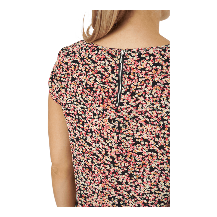 Onlvic Ss Aop Top Ptm Black