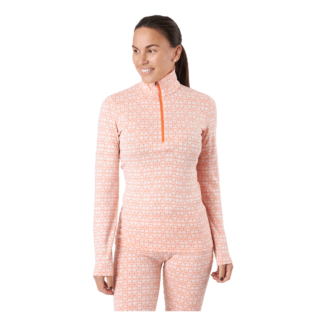 Women 250 Vertex Ls Half Zip A Snow/flash/j