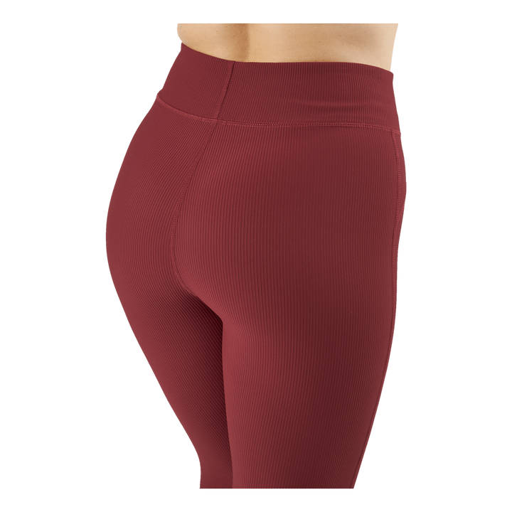 Control Rib Tights Oxblood Red