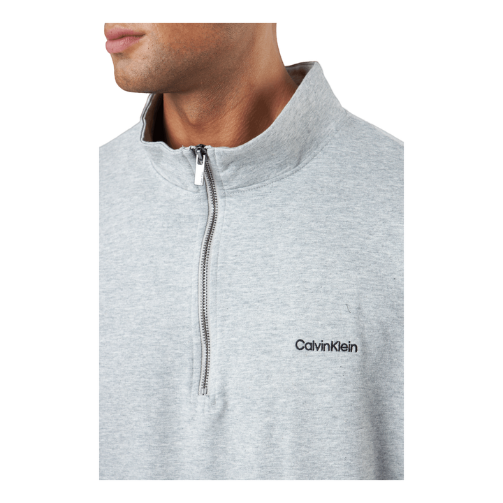 L/s Quarter Zip Grey Heather