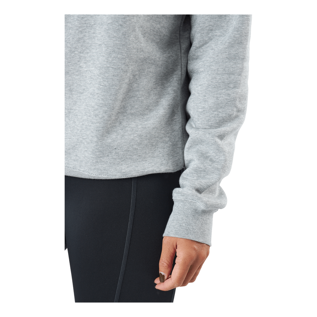 Sportswear Club Fleece Women's Crew DK GREY HEATHER/WHITE