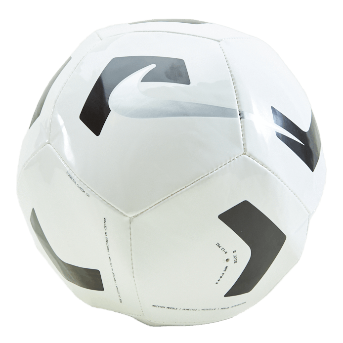 Pitch Training Soccer Ball WHITE BLACK SILVER