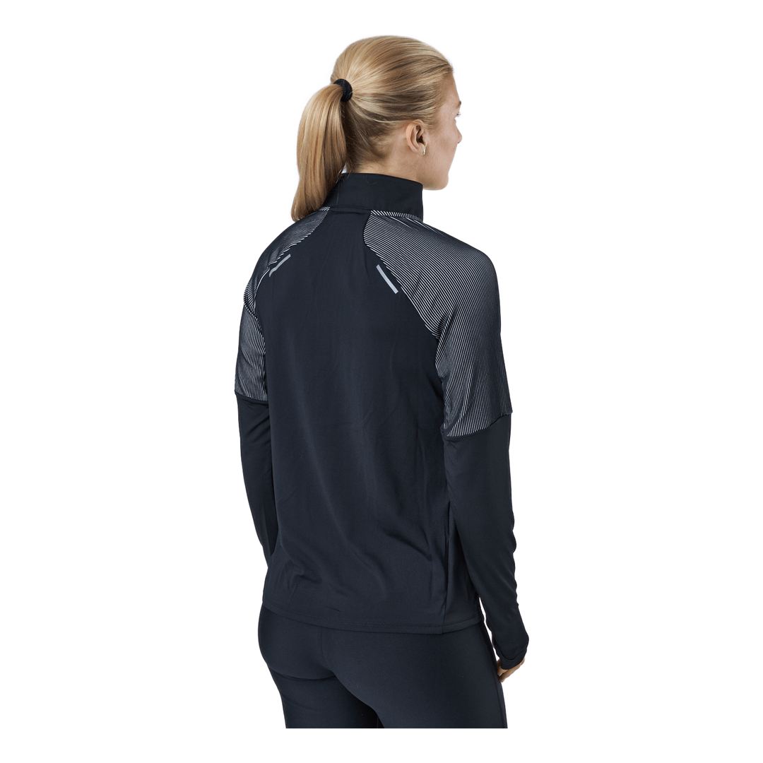 Light Speed 1/2 Zip Black/silver Reflective