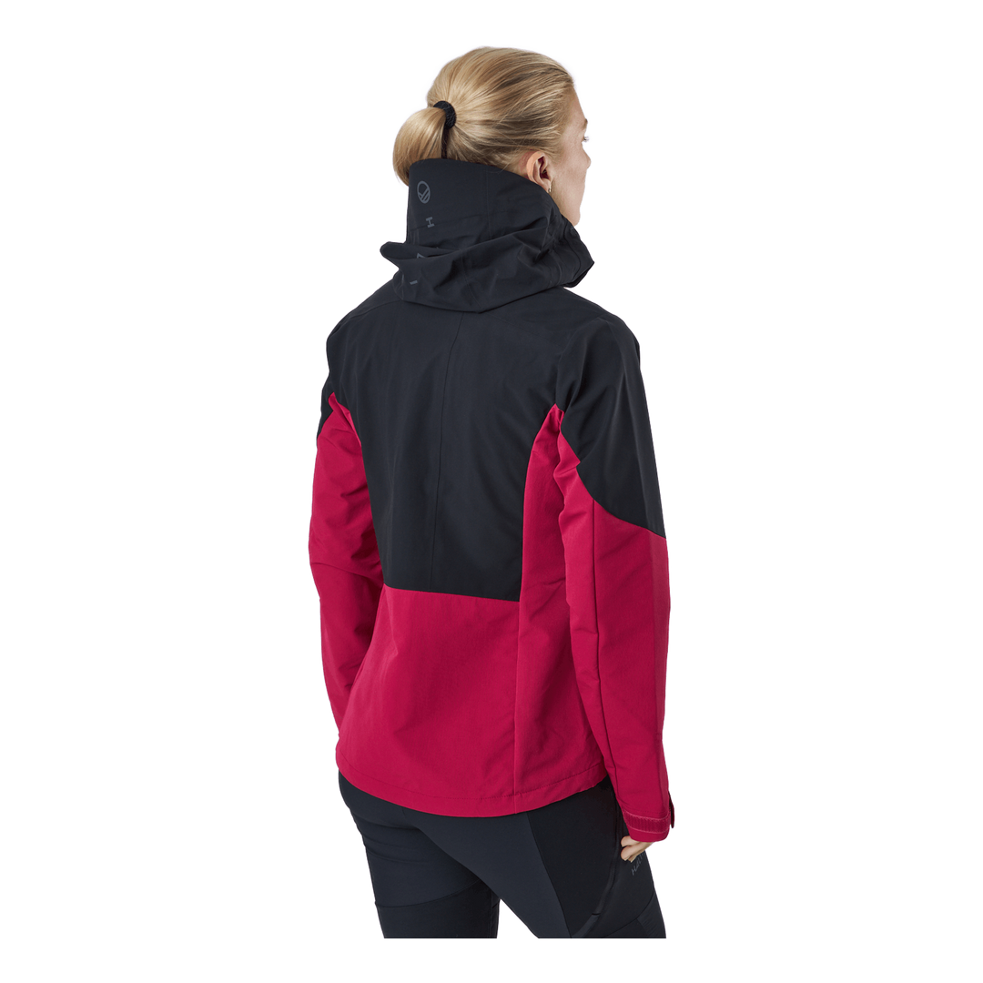 Pallas W Ii Warm Hybrid Jacket Cerise Pink - Black