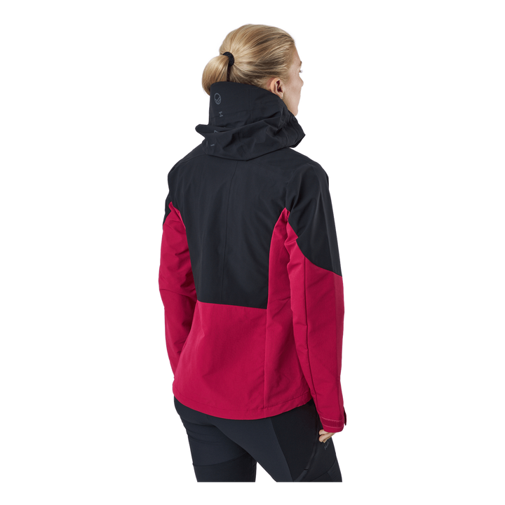 Pallas W Ii Warm Hybrid Jacket Cerise Pink - Black