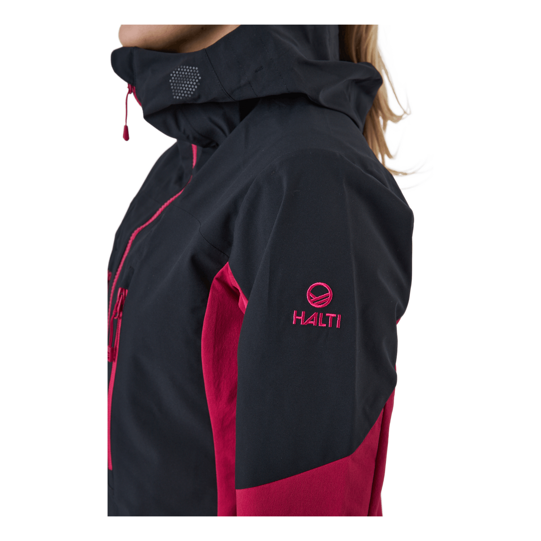 Pallas W Ii Warm Hybrid Jacket Cerise Pink - Black
