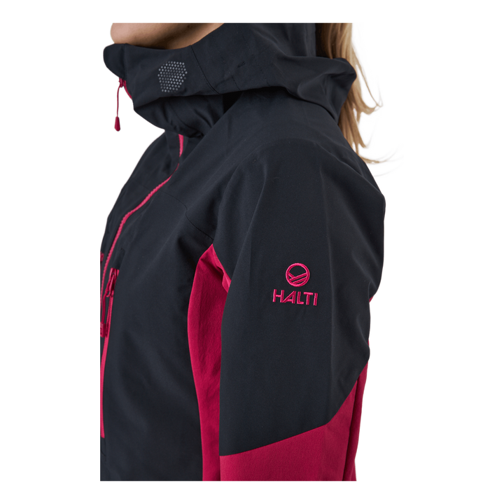 Pallas W Ii Warm Hybrid Jacket Cerise Pink - Black