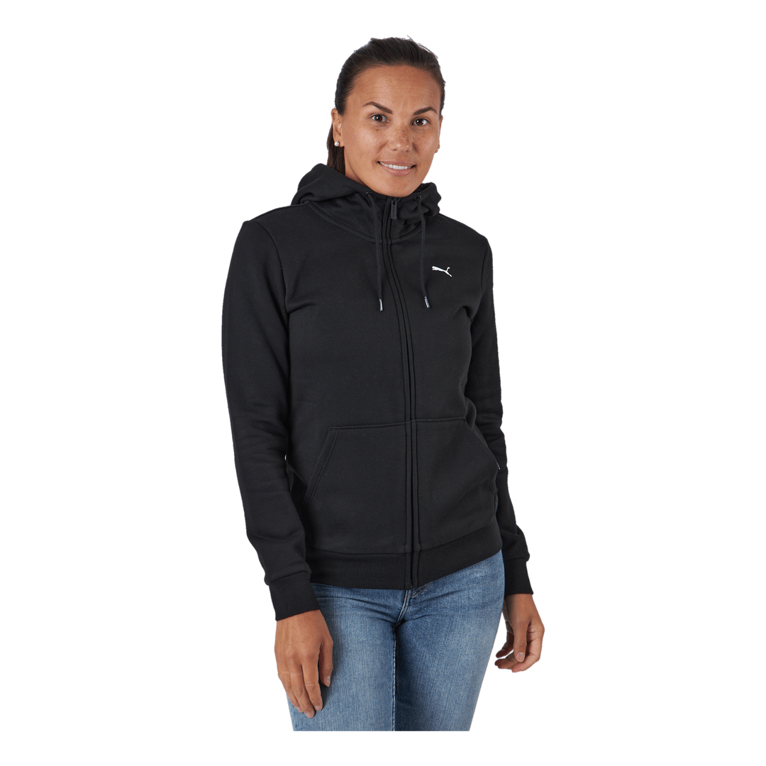 Ess Small Logo Full-zip Hoodie Puma Black-cat