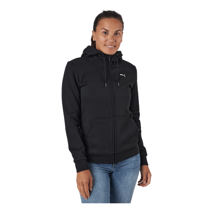 Ess Small Logo Full-zip Hoodie Puma Black-cat