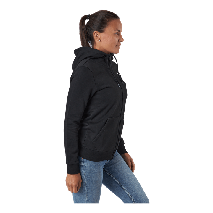 Ess Small Logo Full-zip Hoodie Puma Black-cat