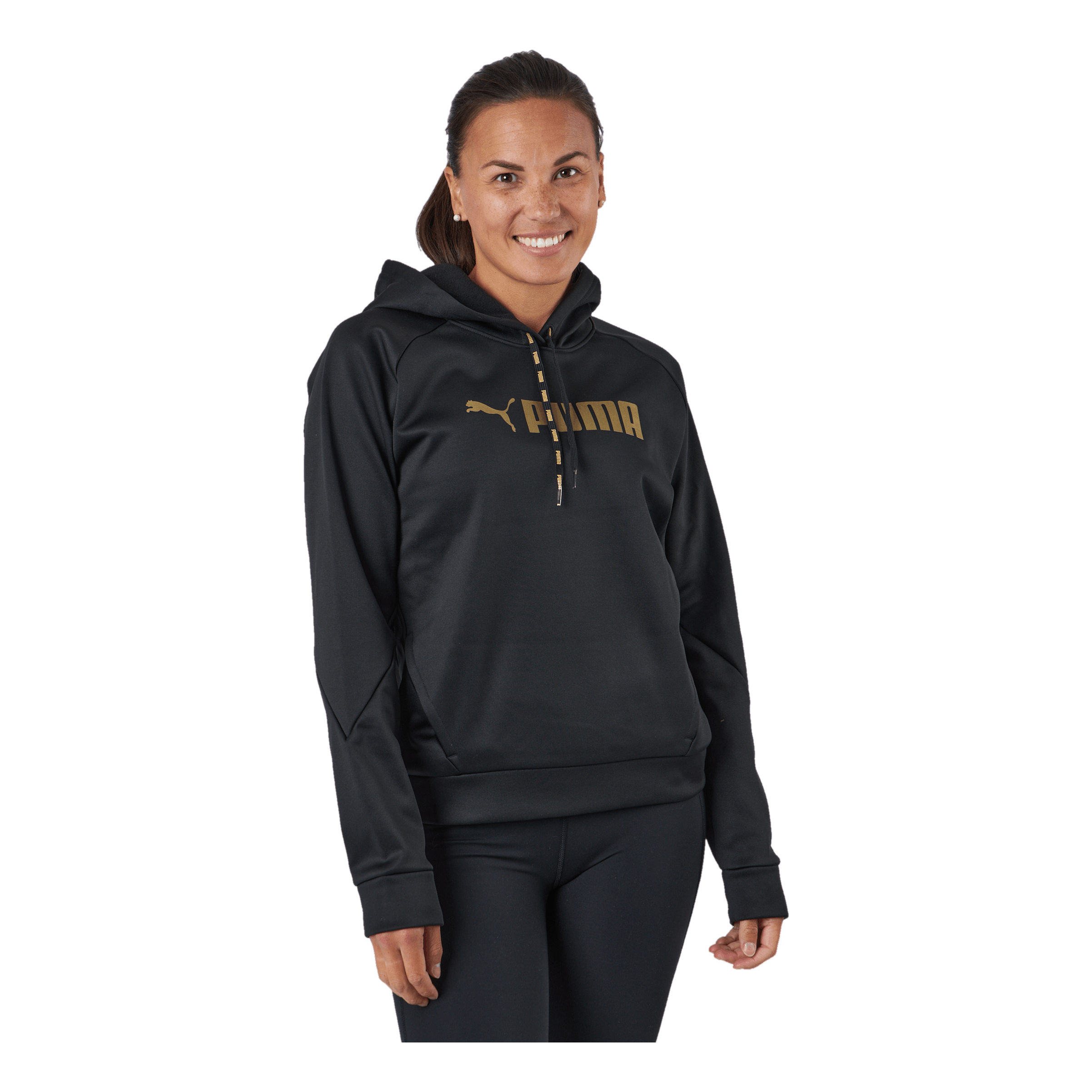 Black and gold pumas hoodie sale