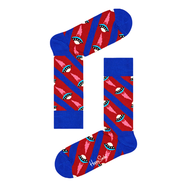 4-pack Navy Socks Gift Set Burgundy