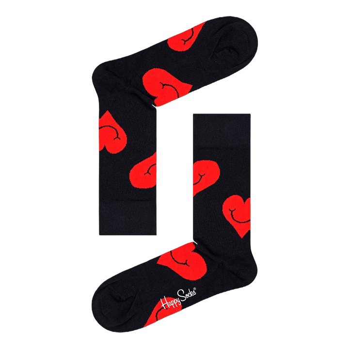 2-pack I Heart You Socks Gift  Black/multi