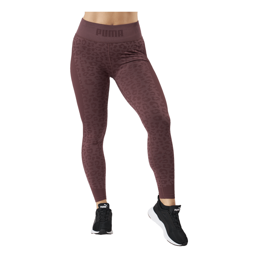 Formknit Seamless High Waist 7 Dusty Plum-leopard Print