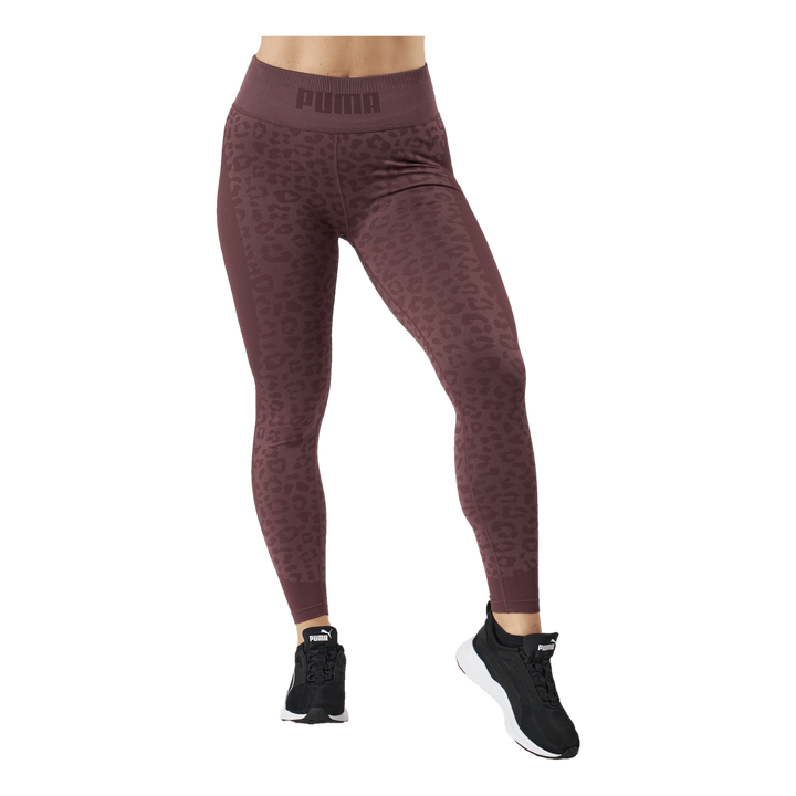 Formknit Seamless High Waist 7 Dusty Plum-leopard Print