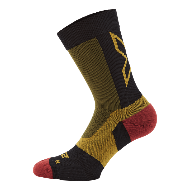 Vectr Light Cushion Crew Sock Winter Moss/chilli Oil