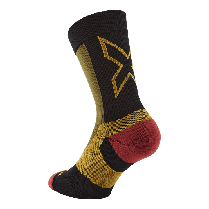 Vectr Light Cushion Crew Sock Winter Moss/chilli Oil