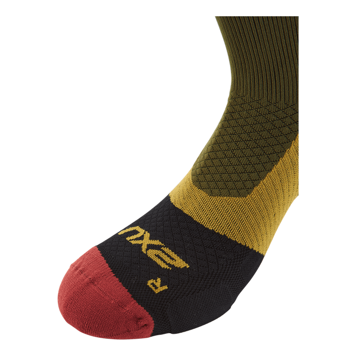 Vectr Light Cushion Crew Sock Winter Moss/chilli Oil