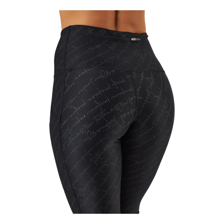 Aero Reflect Hi-rise Comptigh Tty Script/black Reflective