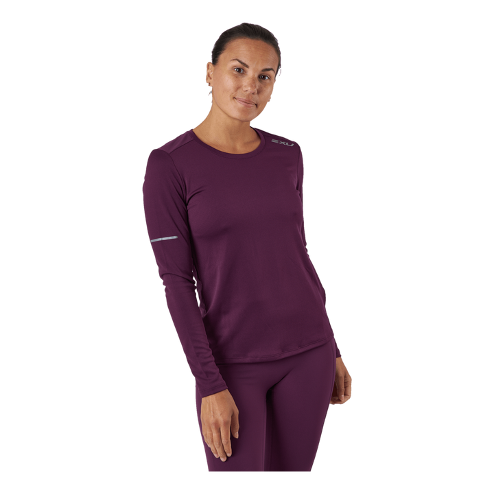 Aero L/s Beet/silver Reflective