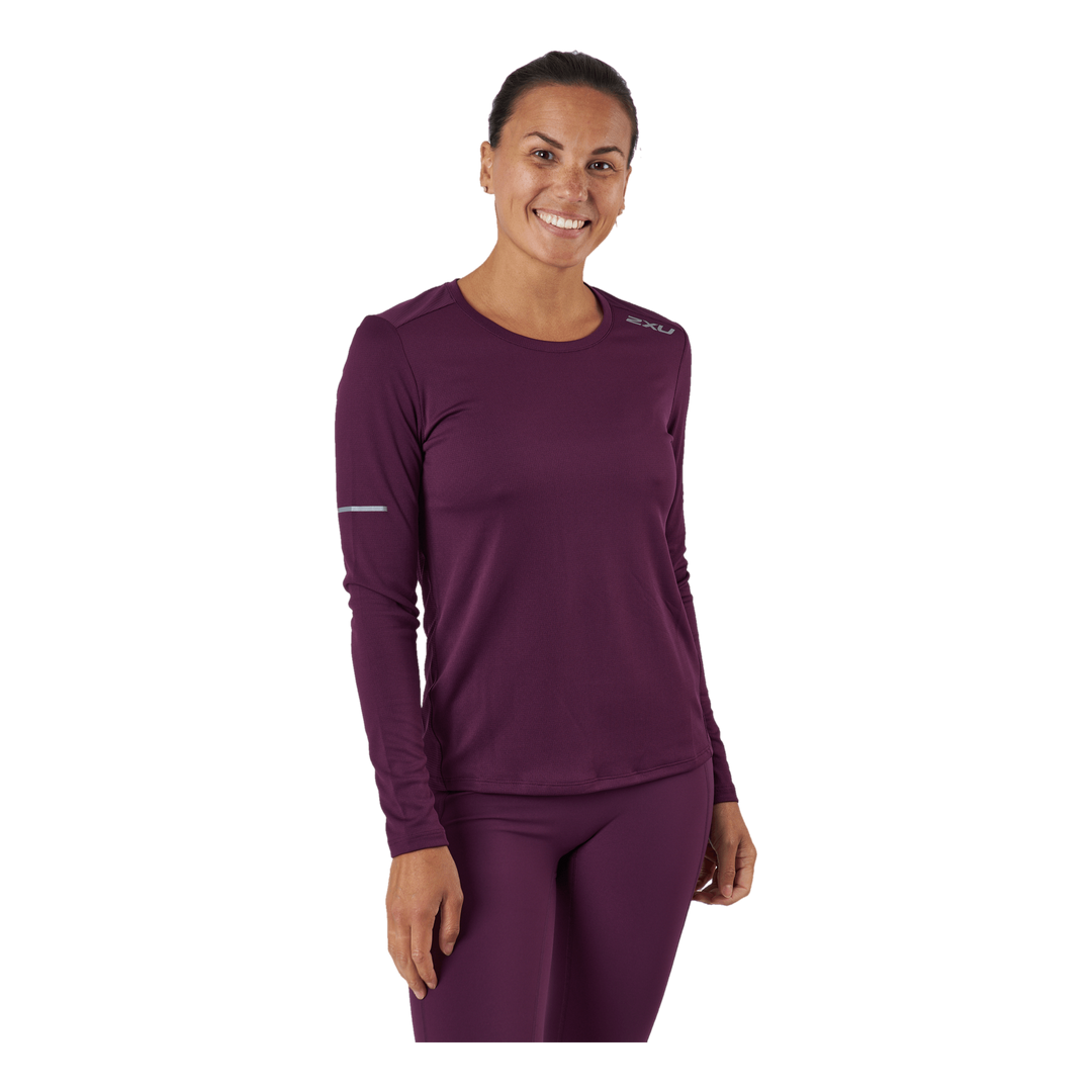 Aero L/s Beet/silver Reflective