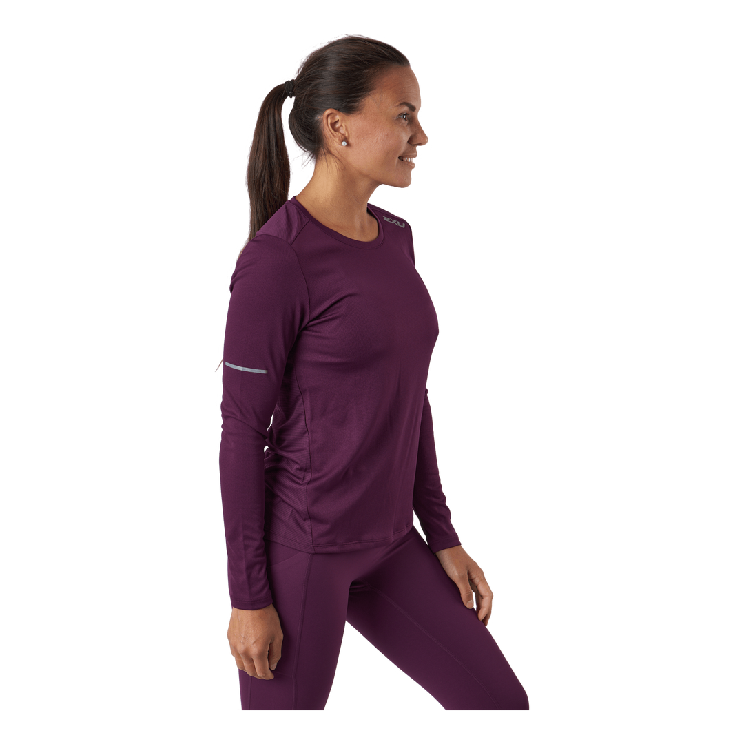 Aero L/s Beet/silver Reflective