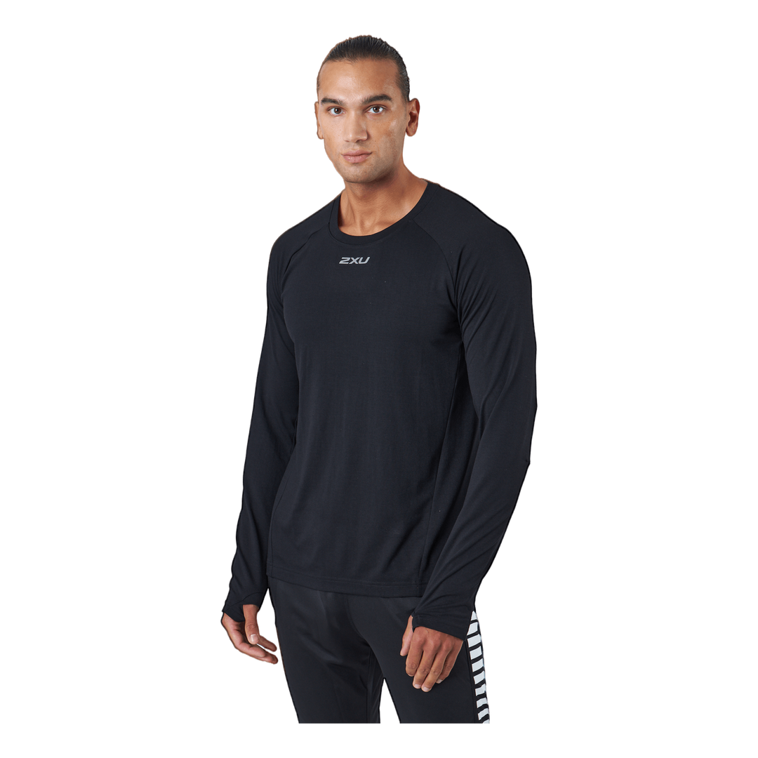 Ignition Base Layer L/s Black/silver Reflective