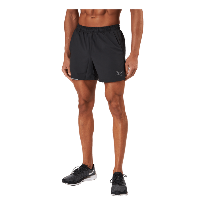 Aero 5 Inch Shorts Black/silver Reflective